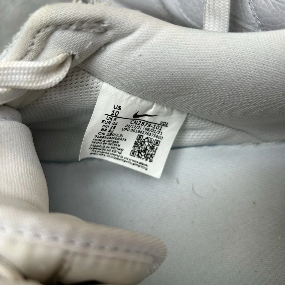 Nike Air Force 1 Low '07 Craft White Vast Grey Men's Size 10 CN2873-101